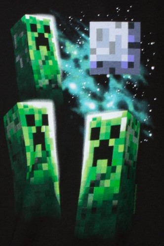 Minecraft Three Creeper Moon Youth Tee