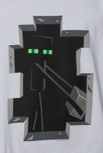 Camiseta - MINECRAFT "Enderman" Blanca