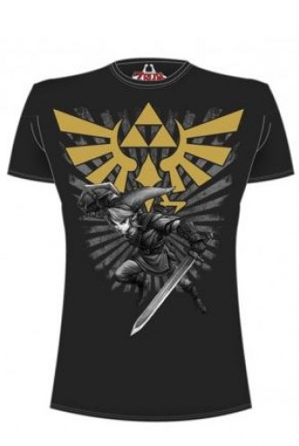 The Legend of Zelda Camiseta Negra Link