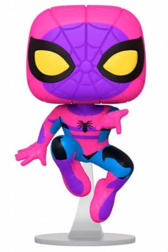 Marvel Black Light POP! & Tee Box Spiderman