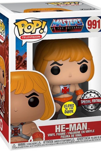 MOTU Pop! & Tee Box He-Man (GITD) Ex