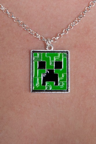 Minecraft Creeper Pendant Necklace