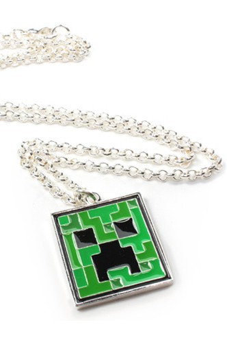 Minecraft Creeper Pendant Necklace