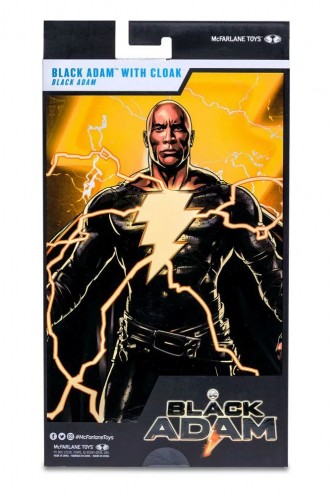 DC Black Adam Movie - Black Adam Figure with Cloak