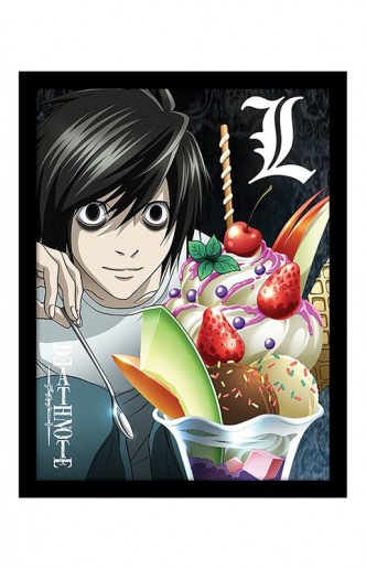 Death Note - Poster Enmarcado L Ice Cream