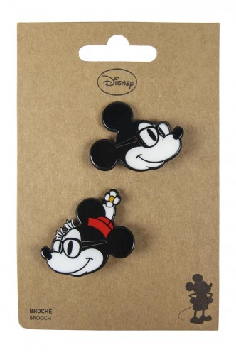 Disney Minnie and Mickey Brooch