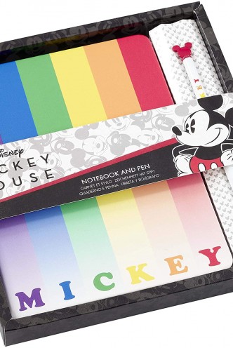 Disney - Mickey Rainbow Pen and Notebook