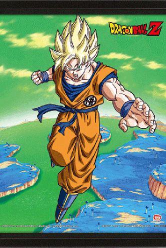 DRAGON BALL Z - POSTER 3D SUPER SAIYAN TRANSFORMATION