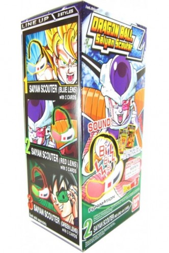 Dragon Ball Z - Saiyan Scouter (RED LENS) Freezer + 2 CARDS ¡SOUND!