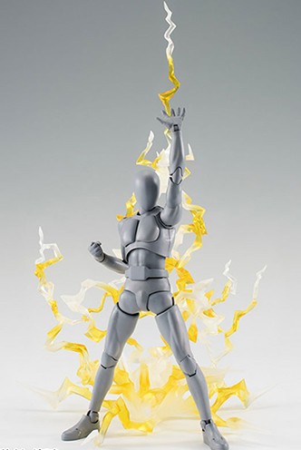 Efecto Relámpago Amarillo Para Soporte Tamashii Stage