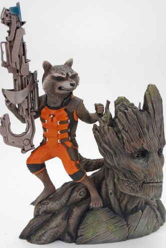 Estatua ArtFX - Guardianes de la Galaxia - Rocket & Groot