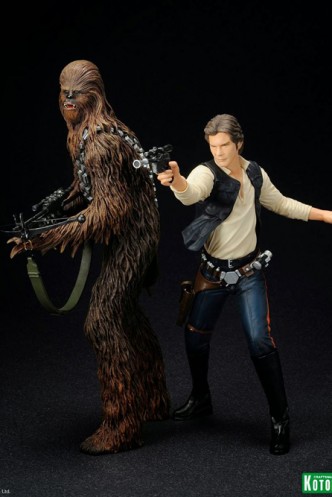 Estatue ArtFX+ - STAR WARS "Han Solo & Chewbacca" 18/21cm.