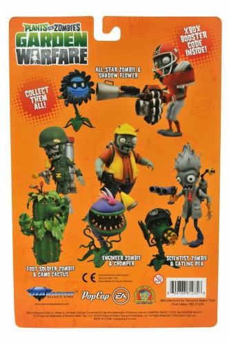 Plants vs. Zombies: Garden Warfare Foot Soldier Zombie vs. Camo Cactus Action Figure 2-Pack 