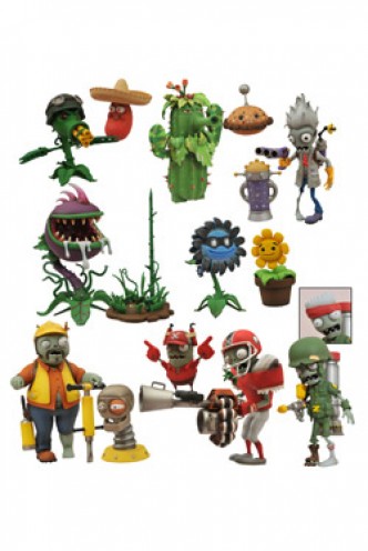 Plants vs. Zombies: Garden Warfare Foot Soldier Zombie vs. Camo Cactus Action Figure 2-Pack 