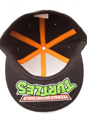 Turtles - Mikey, snap back cap, black