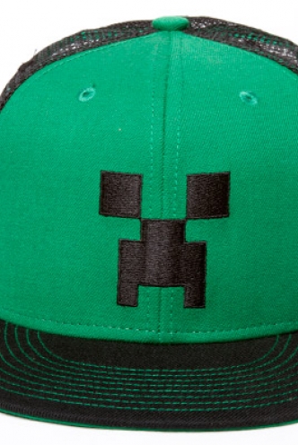 Minecraft Creeper Face Premium Snap Back Cap