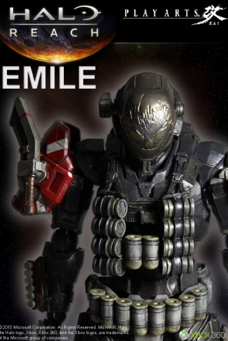 Halo Reach Play Arts Figure Emile 