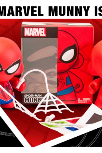 Kidrobot x Marvel Spiderman MUNNY Superhero Toy 4-Inch Artist: You! 