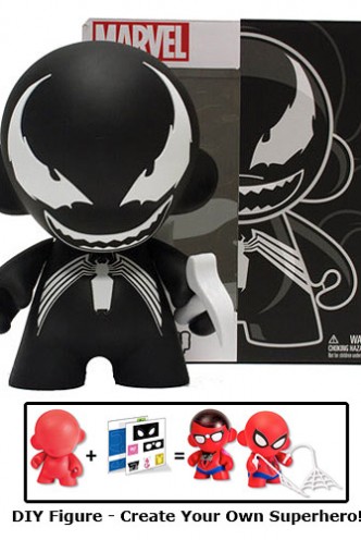 Kidrobot x Marvel Venom MUNNY Superhero Toy 7-Inch Artist: You! 