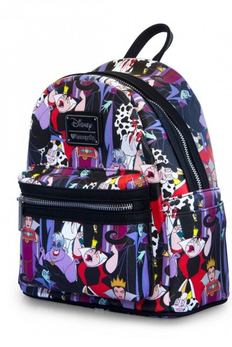 Loungefly - Mini mochila de cuero Villanas Disney