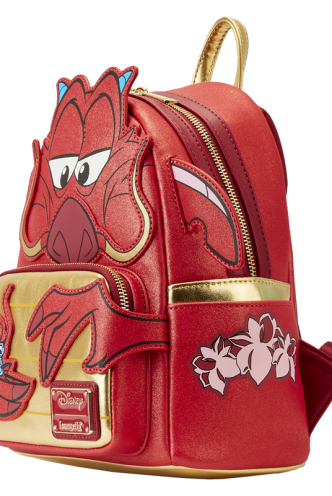 Loungefly - Mulan 25th Anniversary:  Mushu Glitter Cosplay Mini Backpack