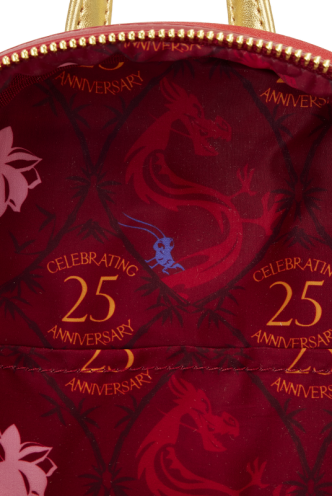 Loungefly - Mulan 25th Anniversary:  Mushu Glitter Cosplay Mini Backpack