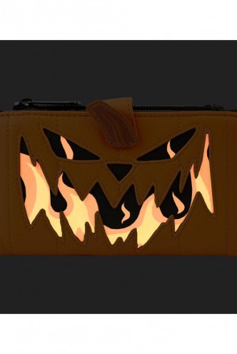 Loungefly - Pesadilla Antes de Navidad- Cartera Jack Pumpkin Head Zip