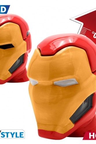 Marvel - Taza 3D Iron Man