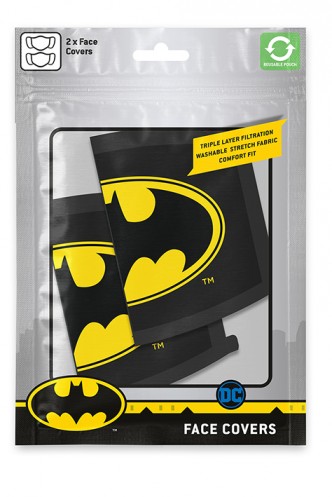 Mascarilla Facial - Logo Batman Pack x2