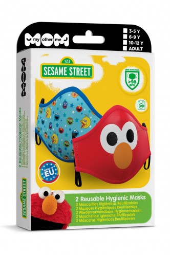 Premium Face Mask - Sesame Street Pack x2 (3-5 years)