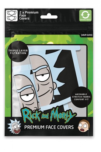 Mascarilla Facial - Rick & Morty (Rick) Pack x2
