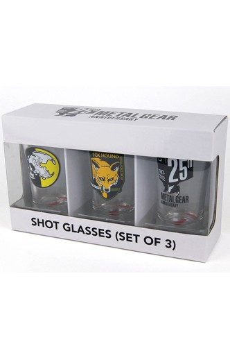 Metal Gear Solid Shotglass 3-Pack 