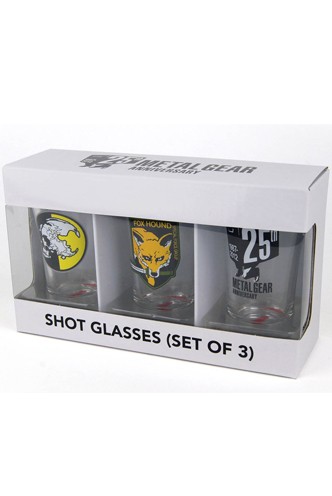 Metal Gear Solid Pack de 3 Vasos de Chupitos