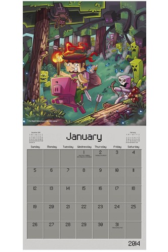 Official Minecraft 2014 Calendar