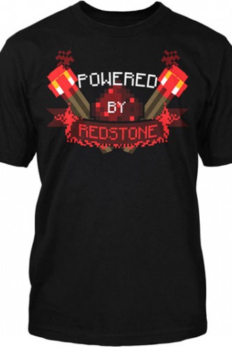 Minecraft Powered By Redstone T-Shirt