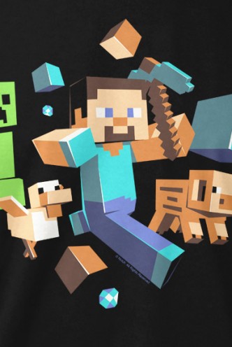 Minecraft Run Away!  T-Shirt