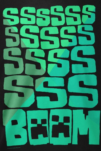 Minecraft T-SHIRT SSS BOOM! 