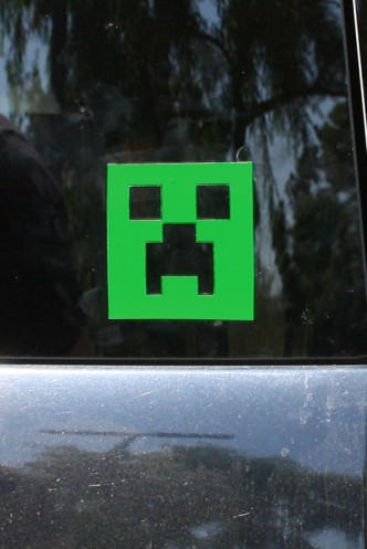 Minecraft Sticker Creeper Face