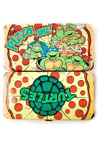 Turtles - Retro Pizza Time Girls Hinge Wallet