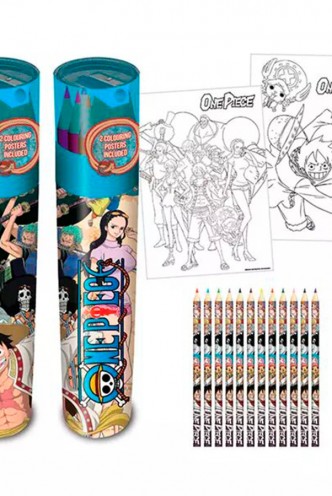 One Piece - Pack de 12 Lápices de colores Whole Cake Island