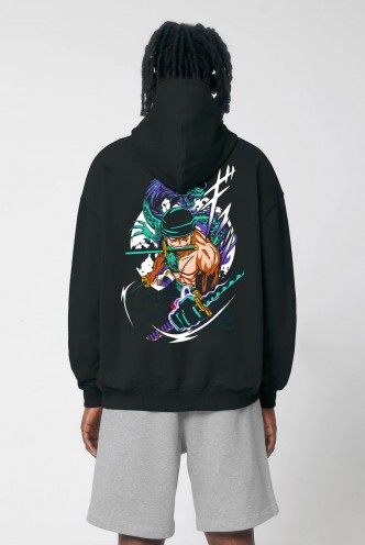 One Piece - Made in Japan Legendary Swordman Black Oversize Hoodie