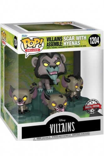 Pop! Deluxe: Disney Villains Assemble - Scar w/ Hyenas Ex