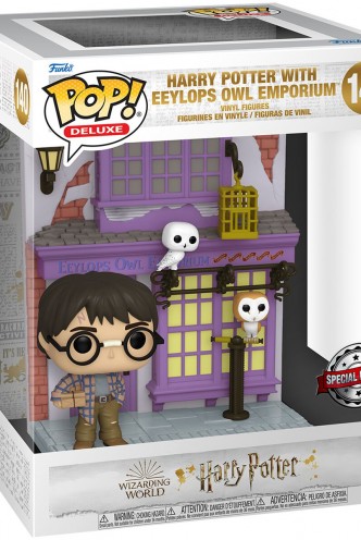 Pop! Deluxe: Harry Potter - Harry Potter w/ Dragon Alley Eeylops Owl Emporium Ex