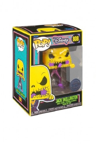 Pop! Disney: Pesadilla antes de Navidad: Black Light - Jack Scary Face (BLKLT) Ex