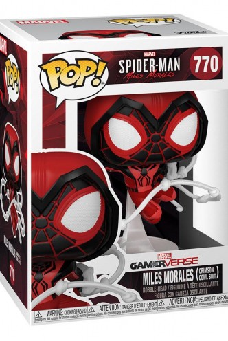 Pop! Games: Marvel :Miles Morales - Miles Morales (Crimsom Cowl Suit)