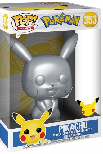 Pop! Games: Pokemon - Pikachu Silver 10" Ex