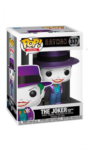 Pop! Heroes: Batman 1989 - Joker w/ Hat (Metallic) Ex