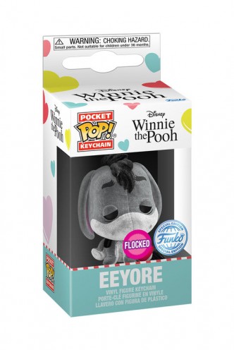 Pop! Keychain: Disney- Eeyore w/ Heart (Flocked)