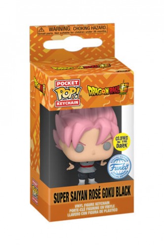 Pop! Keychain: Dragon Ball Super - Super Saiyan Rose Goku Black (GITD) Ex
