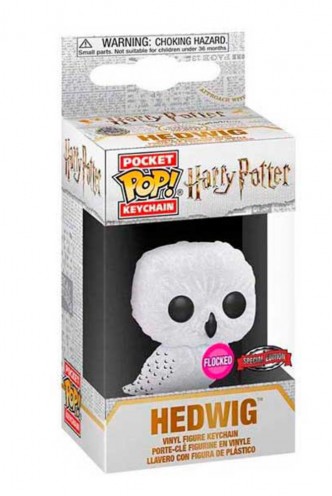Pop! Keychain: Harry Potter -Hedwig Flocked Ex